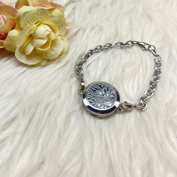 Stainless Steel Hollow Tree Of Life Pattern Round
Unisex Bracelet - Picture 7 of 9